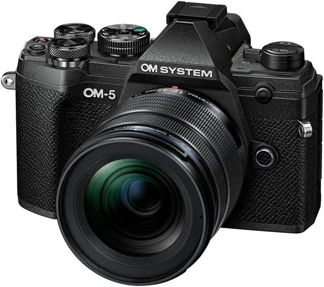 Main image of OM System OM5 20.4 Megapixel Mirrorless Camera with Lens (Black)