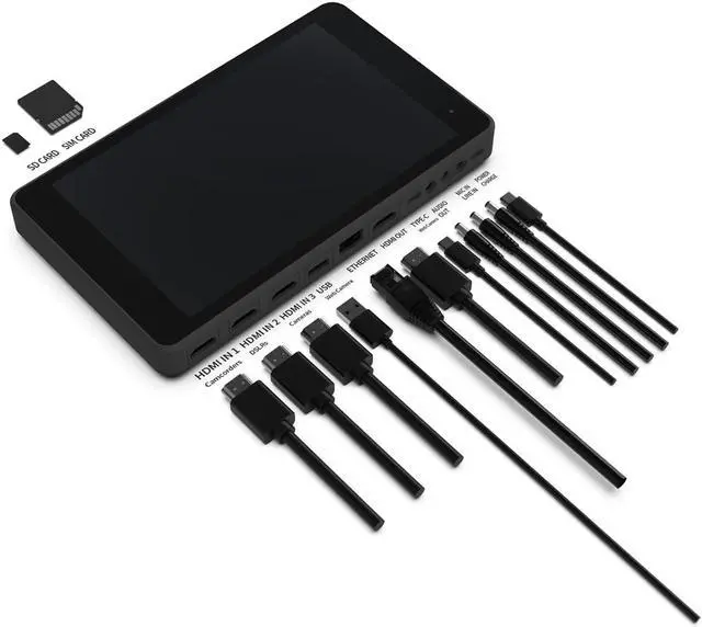 Alt view image 4 of 7 - YoloLiv YoloBox Pro All-In-One Multi-Cam Live Streaming Device - Encoder, Switcher, Recorder, Monitor, Audio Mixer