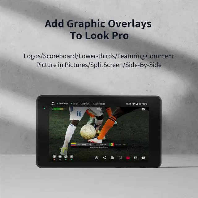 Alt view image 6 of 7 - YoloLiv YoloBox Pro All-In-One Multi-Cam Live Streaming Device - Encoder, Switcher, Recorder, Monitor, Audio Mixer