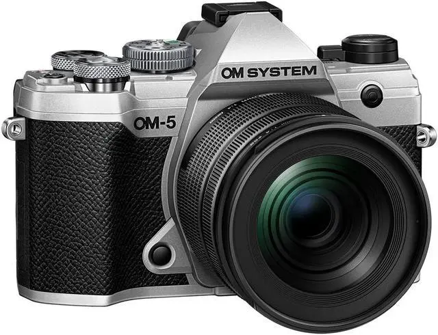 Alt view image 3 of 10 - OM System OM5 20.4 Megapixel Mirrorless Camera with Lens (Silver)