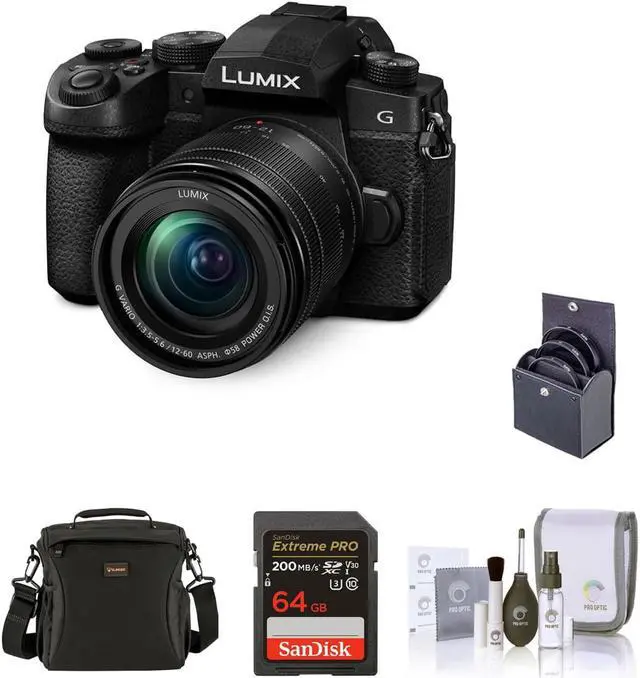 Main image of Panasonic LUMIX G95 Mirrorless Camera with 12-60mm Lens, Bundle w/Included Value