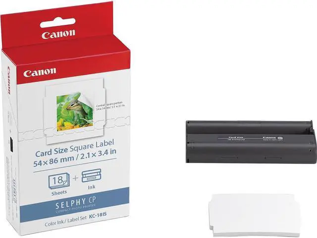 Alt view image 3 of 4 - Canon KC-18IS Square Label Ink & Paper Set for SELPHY CP900/10 Printer, 2-Pack