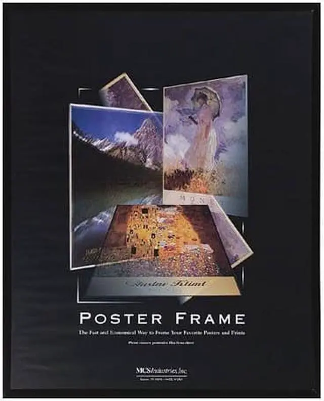 Alt view image 2 of 2 - MCS Acrylic and Corrugated Back Poster Frame For a 18- Inch x 24- Inch Photograph - Black 22834