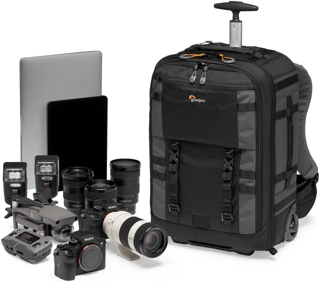 Alt view image 4 of 7 - Lowepro Pro Trekker RLX 450 AW II 28L Camera Roller Backpack, Black