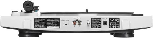 Alt view image 4 of 18 - Audio Technica Wireless & Analog Automatic Belt-Drive Turntable - White