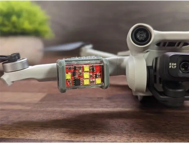 Alt view image 3 of 7 - Firehouse Technology Micro UAS Drone Waterproof Strobe Spot Light, Red