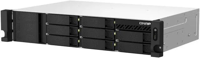 Alt view image 6 of 12 - QNAP TS-873AeU-4G-US 8 Bay High-Speed Short Depth Rackmount Rackmount Dual-2.5GbE NAS AMD Ryzen CPU, 4GB DDR4 Memory and 2.5GbE (2.5G/1G/100M) Network Connectivity (Diskless)