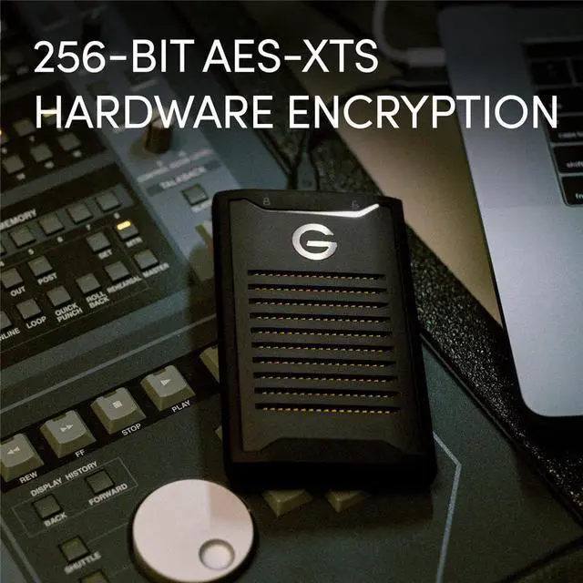Alt view image 20 of 20 - SanDisk Professional 4TB G-Drive ArmorLock USB-C Portable SSD SDPS41A004TGBANB