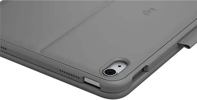 Alt view image 5 of 14 - Logitech Slim Folio Protective Bluetooth Keyboard Case for Apple iPad 10.9" 10th Gen, Oxford Gray