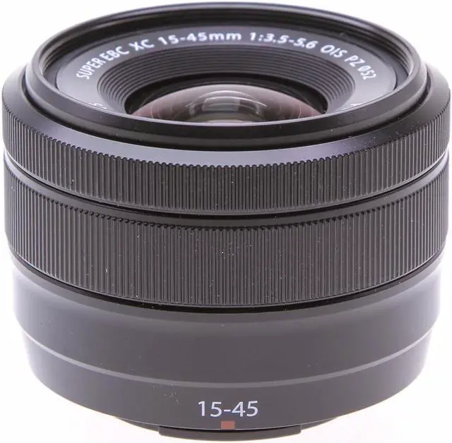 Alt view image 2 of 6 - Fujifilm XC 15-45mm f/3.5-5.6 OIS PZ Lens, Black, Bundle with 52mm Digital Essentials Filter Kit and 15x15" Lens Wrap