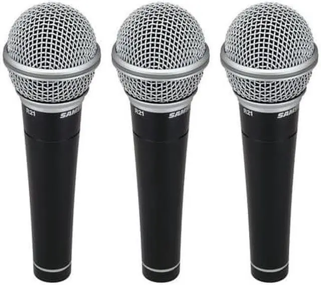 Alt view image 18 of 18 - Samson R21 3-Piece Mic Set