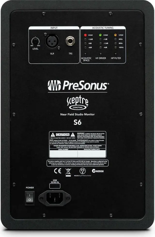 Alt view image 4 of 6 - PreSonus 2x Sceptre S6 2-Way 6.5" CoActual Studio Monitor with Software Suite