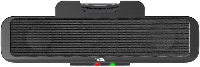 Alt view image 9 of 18 - Cyber Acoustics Compact USB Speaker Bar with Integrated Monitor Mount (CA-2890)