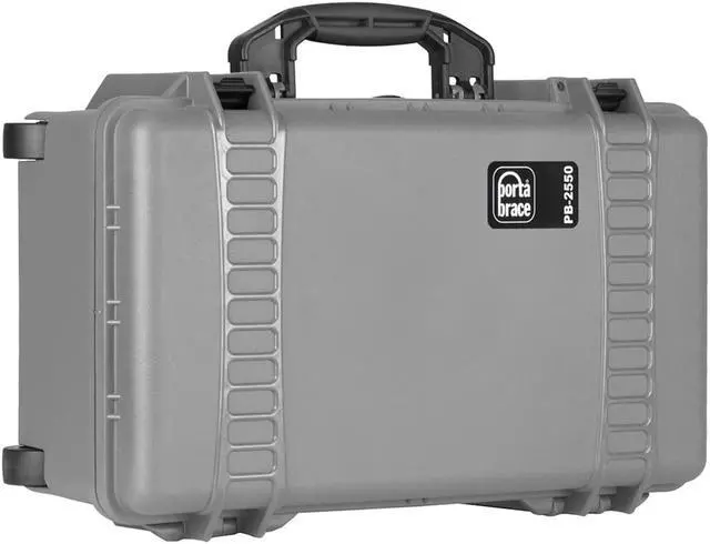 Alt view image 6 of 7 - Porta Brace PB-2550DSLRP Wheeled Hard Case w/Premium Divider Kit,Silver Platinum