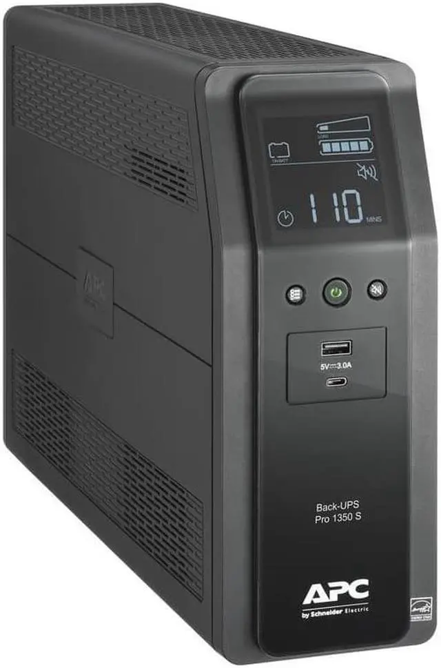 Alt view image 4 of 20 - APC BR1350MS Back-UPS Pro BR 1350VA/810W Sinewave 10 Outlets UPS