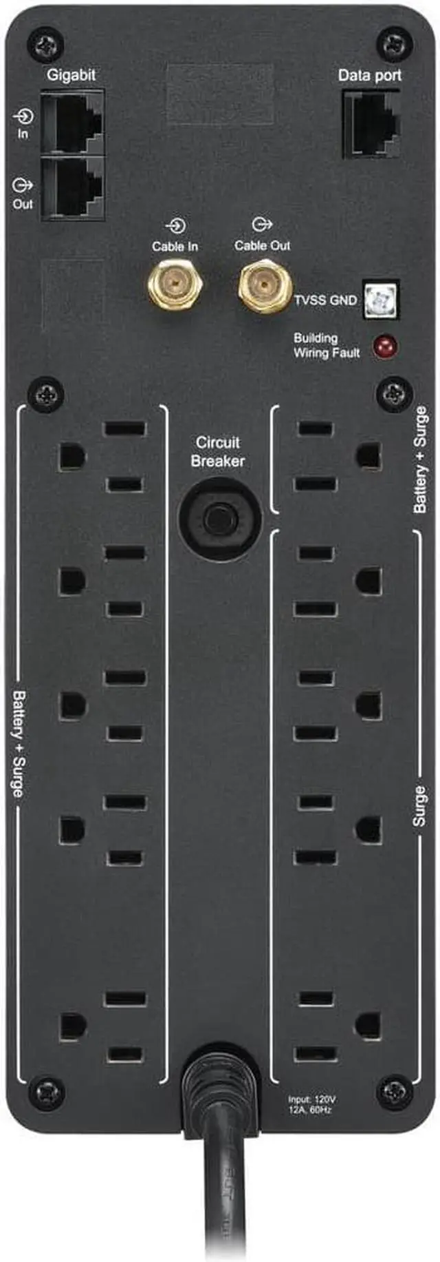 Alt view image 7 of 20 - APC BR1350MS Back-UPS Pro BR 1350VA/810W Sinewave 10 Outlets UPS