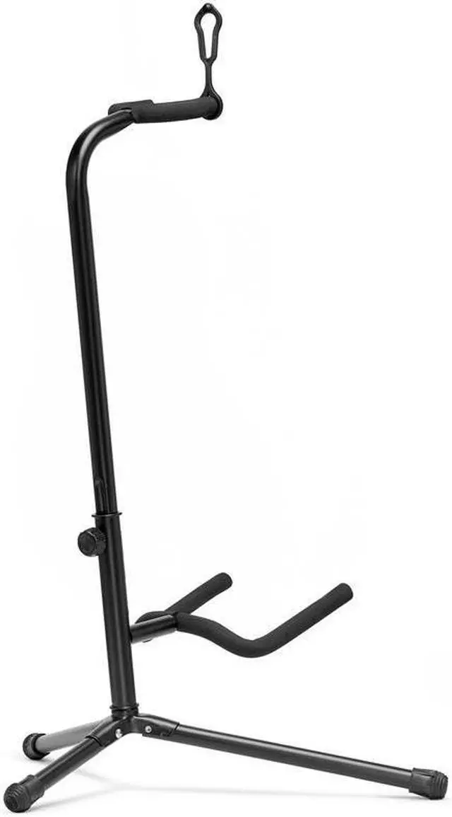 Alt view image 6 of 7 - H&A Classic Adjustable Tripod Guitar Stand, Black