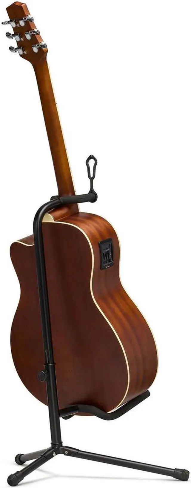 Alt view image 7 of 7 - H&A Classic Adjustable Tripod Guitar Stand, Black