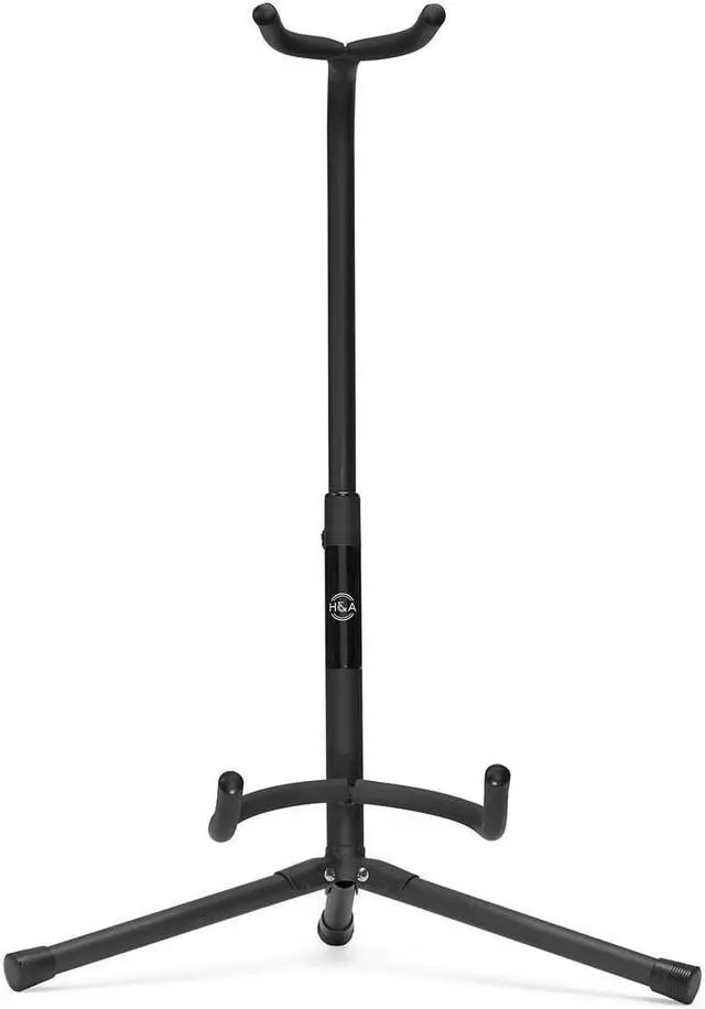 Main image of H&A Adjustable Tripod Guitar Stand, Black
