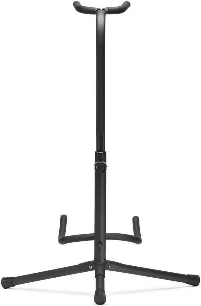 Alt view image 4 of 7 - H&A Adjustable Tripod Guitar Stand, Black