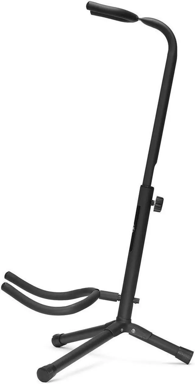 Alt view image 3 of 7 - H&A Adjustable Tripod Guitar Stand, Black