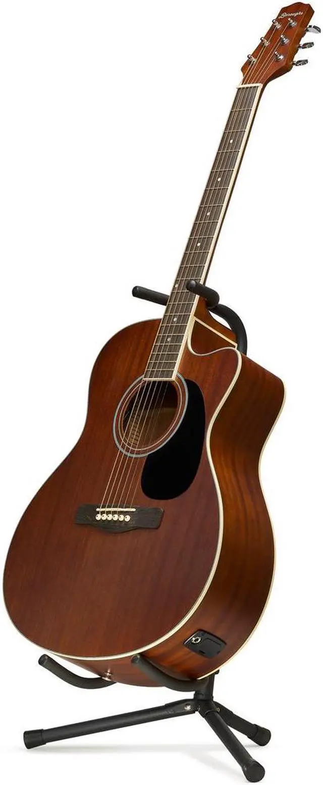 Alt view image 7 of 7 - H&A Adjustable Tripod Guitar Stand, Black