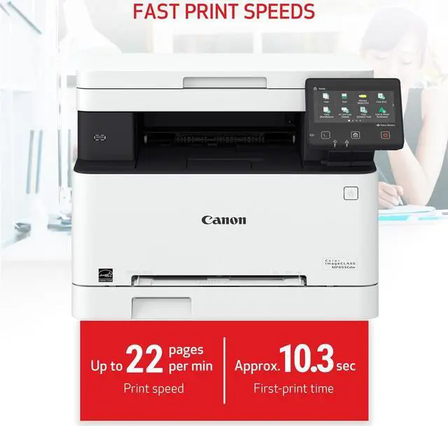 Alt view image 7 of 17 - Canon imageCLASS MF653Cdw Wireless Laser Multifunction Printer Color 5158C007