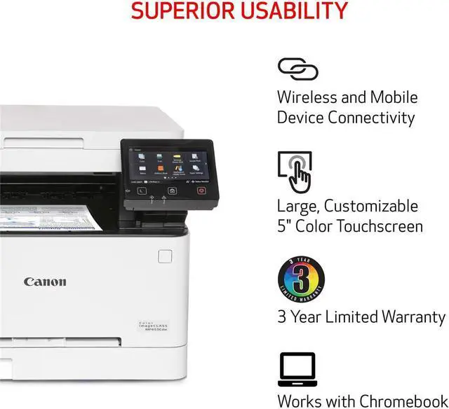 Alt view image 8 of 17 - Canon imageCLASS MF653Cdw Wireless Laser Multifunction Printer Color 5158C007