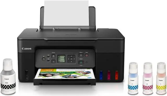 Alt view image 3 of 20 - Canon PIXMA G3270 MegaTank All-in-One Wireless Inkjet Color Printer (Black) 5805C002