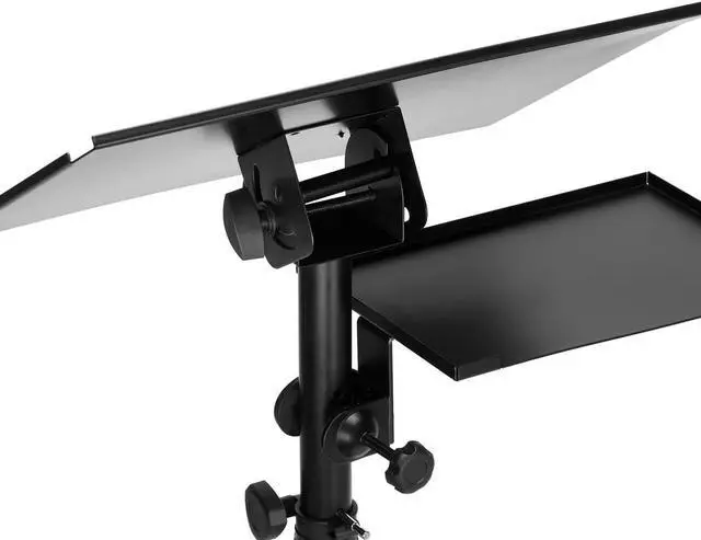 Alt view image 7 of 7 - Flashpoint Flashpoint Projector Laptop Tripod Stand, Adjustable FoldableHeight, DJ Gear Holder, Perfect for Office, Home, Stage, Studio Equipment