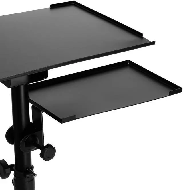 Alt view image 4 of 7 - Flashpoint Flashpoint Projector Laptop Tripod Stand, Adjustable FoldableHeight, DJ Gear Holder, Perfect for Office, Home, Stage, Studio Equipment