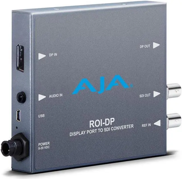 Main image of AJA ROI-DP DisplayPort to SDI with ROI Scaling and Power Supply