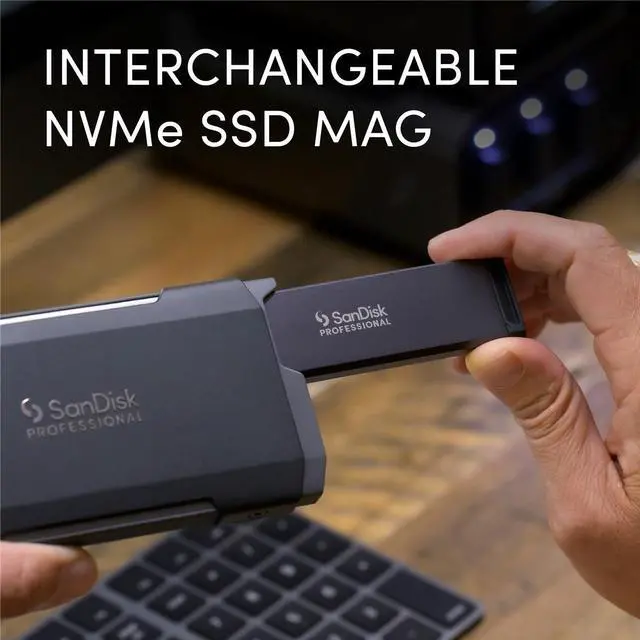 Alt view image 13 of 20 - SanDisk Professional PRO-BLADE SDPM1NS-004T-GBAND 4 TB Portable Solid State Drive - External - PCI Express NVMe (PCI Express NVMe 3.0)