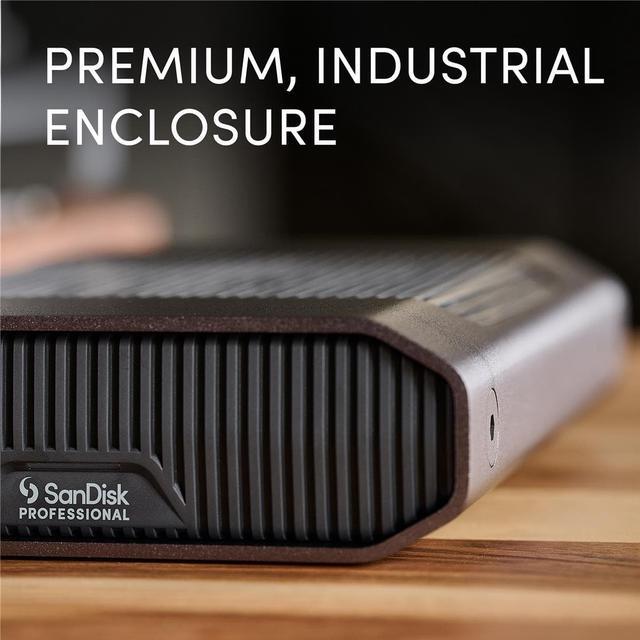 Alt view image 15 of 20 - SanDisk Professional 18TB G-Drive Enterprise-Class External Desktop Hard Drive - 7200RPM Ultrastar HDD Inside, USB-C (10Gbps), USB 3.2 Gen 2, Mac Ready - SDPHF1A-018T-NBAAD