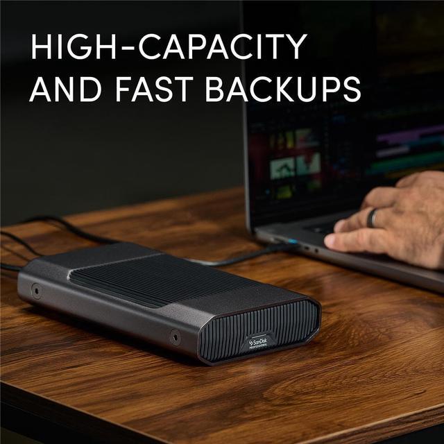 Alt view image 13 of 20 - SanDisk Professional 18TB G-Drive Enterprise-Class External Desktop Hard Drive - 7200RPM Ultrastar HDD Inside, USB-C (10Gbps), USB 3.2 Gen 2, Mac Ready - SDPHF1A-018T-NBAAD