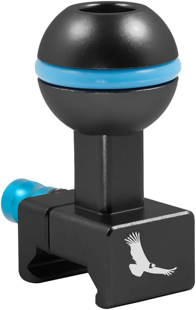 Main image of Kondor Blue NATO Clamp to Ball Head for Magic Arms, Raven Black