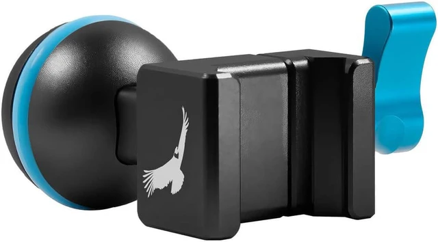 Alt view image 3 of 4 - Kondor Blue NATO Clamp to Ball Head for Magic Arms, Raven Black