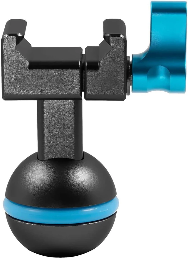 Alt view image 4 of 4 - Kondor Blue NATO Clamp to Ball Head for Magic Arms, Raven Black