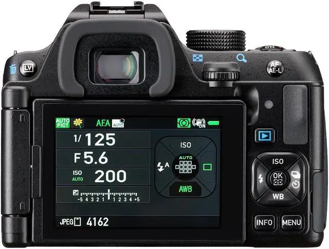 Alt view image 9 of 14 - Pentax KF DSLR Camera Kit (Black) with PENTAX DA L 18-55mm F3.5-5.6 AL WR Lens