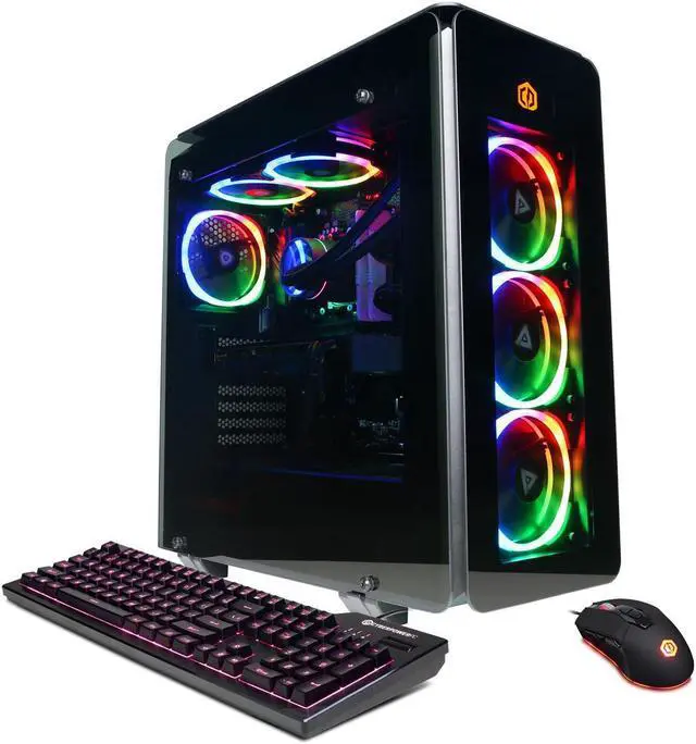 Alt view image 8 of 14 - CyberpowerPC Gaming Desktop Liquid Cool SLC10860CPG Intel Core i7-13700KF 3.4GHz CPU, 16GB DDR5, AMD Radeon RX 7900 XT 20GB, 2TB PCI-E Gen4 NVMe SSD, 802.11AC WiFi, 7 Color RGB Gaming Keyboard/Mouse