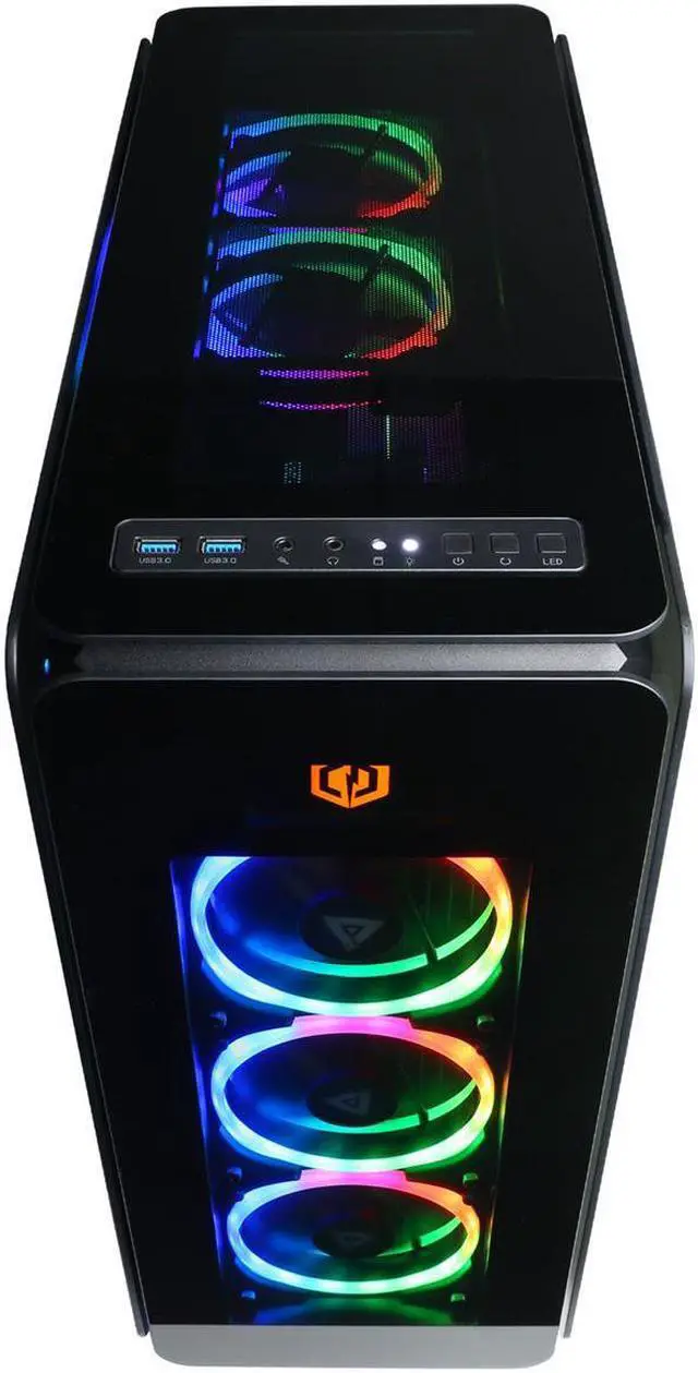 Alt view image 10 of 14 - CyberpowerPC Gaming Desktop Liquid Cool SLC10860CPG Intel Core i7-13700KF 3.4GHz CPU, 16GB DDR5, AMD Radeon RX 7900 XT 20GB, 2TB PCI-E Gen4 NVMe SSD, 802.11AC WiFi, 7 Color RGB Gaming Keyboard/Mouse