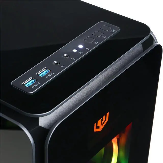 Alt view image 11 of 14 - CyberpowerPC Gaming Desktop Liquid Cool SLC10860CPG Intel Core i7-13700KF 3.4GHz CPU, 16GB DDR5, AMD Radeon RX 7900 XT 20GB, 2TB PCI-E Gen4 NVMe SSD, 802.11AC WiFi, 7 Color RGB Gaming Keyboard/Mouse