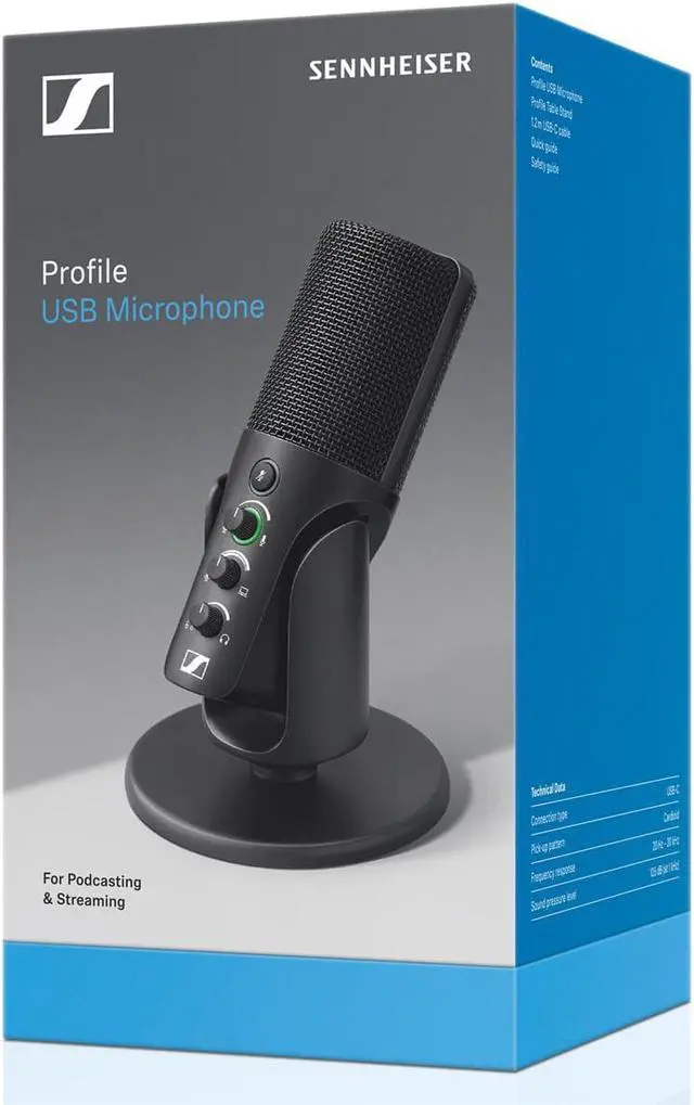 Alt view image 6 of 7 - Sennheiser Profile Cardioid Condenser USB-C Microphone