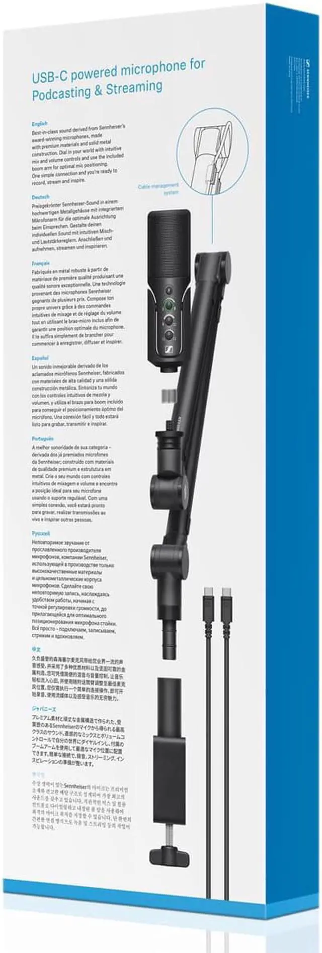 Alt view image 5 of 7 - Sennheiser Profile Cardioid Condenser USB-C Microphone Streaming Set