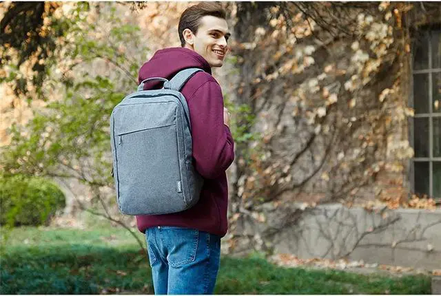 Alt view image 15 of 16 - Lenovo 15.6" inch laptop Backpack B210 (Grey)