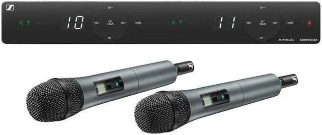 Alt view image 4 of 5 - Sennheiser XSW 1-835 Dual-Vocal Set with Two 835 Handheld Microphones (A: 548 to 572 MHz)