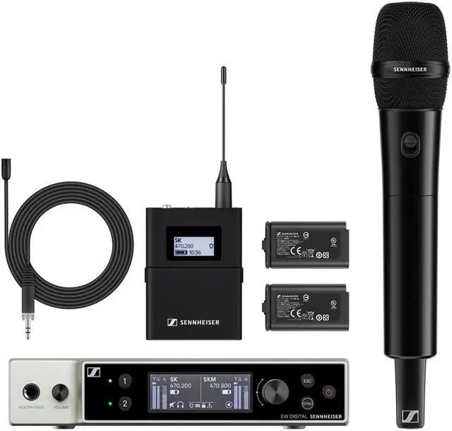 Main image of Sennheiser EW-DX MKE 2/835-S Wireless Lavalier & Vocal Combo Set, 520 - 607MHz