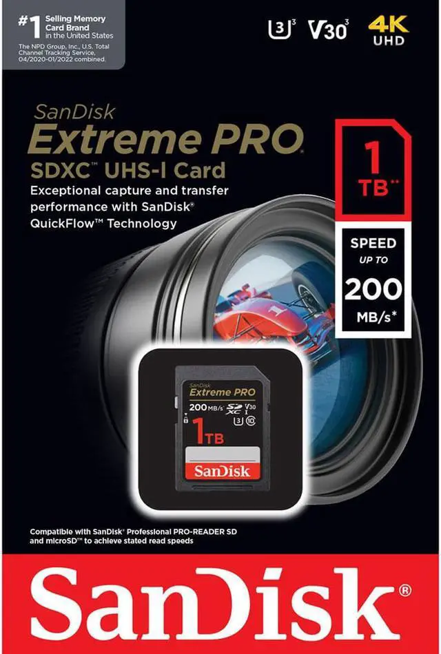 Alt view image 6 of 16 - SanDisk Extreme PRO 1TB SDXC UHS-I Memory Card SDSDXXD-1T00-ANCIN