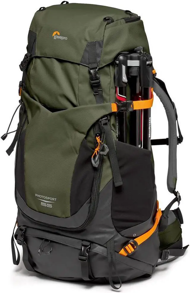 Alt view image 3 of 7 - Lowepro PhotoSport PRO BP 55L AW III Backpack, Medium/Large, Green #LP37472