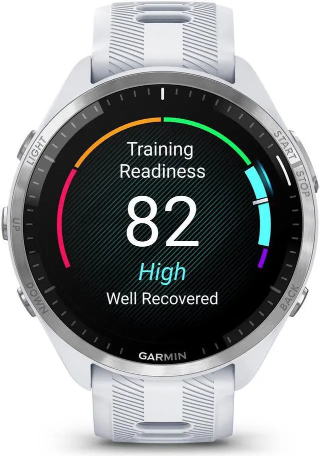 Alt view image 6 of 18 - Garmin Forerunner 965 Smartwatch - Whitestone/Powder Gray